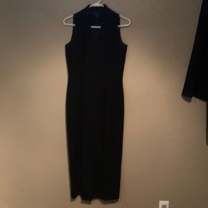 Long Black dress with collar